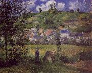 Camille Pissaro Landscape at Chaponval China oil painting reproduction